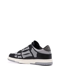 schwarze Leder niedrige Sneakers von Amiri