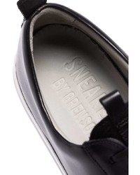 schwarze Leder niedrige Sneakers von Grenson