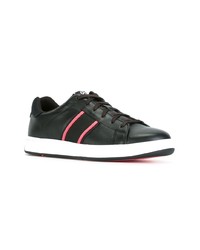 schwarze Leder niedrige Sneakers von Ps By Paul Smith