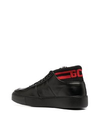 schwarze Leder niedrige Sneakers von Gcds