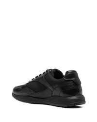 schwarze Leder niedrige Sneakers von Geox