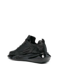 schwarze Leder niedrige Sneakers von 1017 Alyx 9Sm