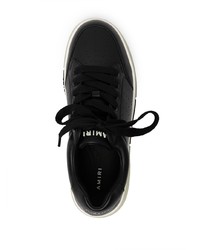 schwarze Leder niedrige Sneakers von Amiri