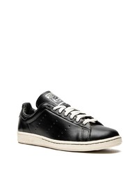 schwarze Leder niedrige Sneakers von adidas