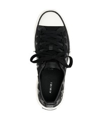 schwarze Leder niedrige Sneakers von Amiri