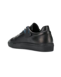 schwarze Leder niedrige Sneakers von Oamc