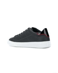 schwarze Leder niedrige Sneakers von Hogan