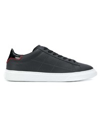 schwarze Leder niedrige Sneakers von Hogan