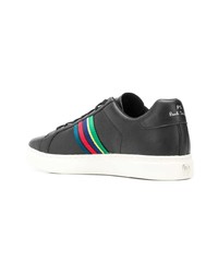 schwarze Leder niedrige Sneakers von Ps By Paul Smith