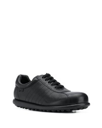 schwarze Leder niedrige Sneakers von Camper