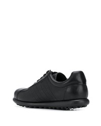 schwarze Leder niedrige Sneakers von Camper