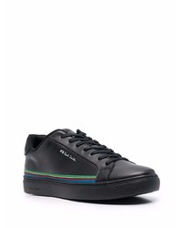 schwarze Leder niedrige Sneakers von PS Paul Smith