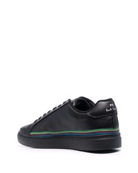 schwarze Leder niedrige Sneakers von PS Paul Smith