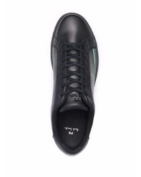 schwarze Leder niedrige Sneakers von PS Paul Smith