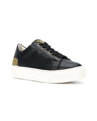 schwarze Leder niedrige Sneakers von AGL