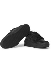 schwarze Leder niedrige Sneakers von Ami