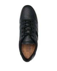 schwarze Leder niedrige Sneakers von D.A.T.E