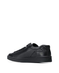 schwarze Leder niedrige Sneakers von Kenzo