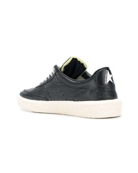 schwarze Leder niedrige Sneakers von Golden Goose Deluxe Brand