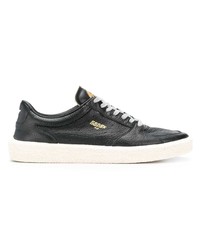 schwarze Leder niedrige Sneakers von Golden Goose Deluxe Brand