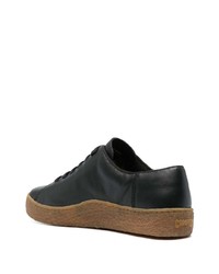 schwarze Leder niedrige Sneakers von Camper