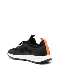 schwarze Leder niedrige Sneakers von Geox