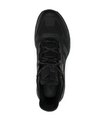 schwarze Leder niedrige Sneakers von adidas