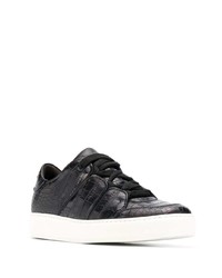 schwarze Leder niedrige Sneakers von Ermenegildo Zegna XXX