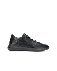 schwarze Leder niedrige Sneakers von Tod's