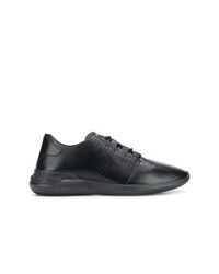 schwarze Leder niedrige Sneakers von Tod's