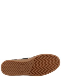 schwarze Leder niedrige Sneakers von Tom Tailor