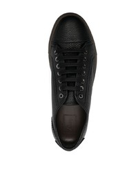 schwarze Leder niedrige Sneakers von Brioni