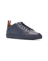 schwarze Leder niedrige Sneakers von Bally