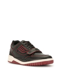 schwarze Leder niedrige Sneakers von Bally