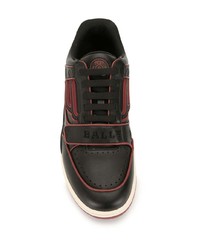 schwarze Leder niedrige Sneakers von Bally