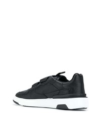 schwarze Leder niedrige Sneakers von Givenchy