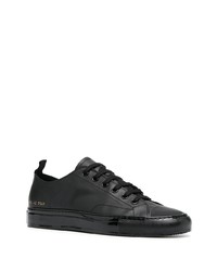 schwarze Leder niedrige Sneakers von Common Projects