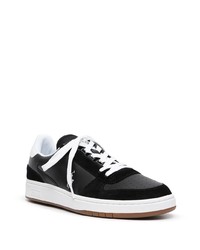 schwarze Leder niedrige Sneakers von Polo Ralph Lauren