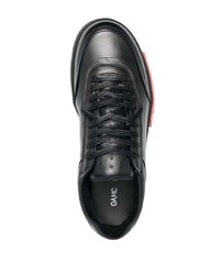 schwarze Leder niedrige Sneakers von Oamc