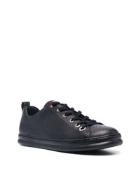 schwarze Leder niedrige Sneakers von Camper