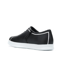 schwarze Leder niedrige Sneakers von Camper