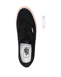 schwarze Leder niedrige Sneakers von Vans