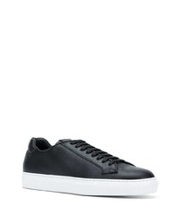 schwarze Leder niedrige Sneakers von Scarosso