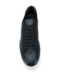 schwarze Leder niedrige Sneakers von Scarosso