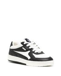 schwarze Leder niedrige Sneakers von Palm Angels