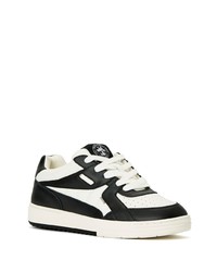 schwarze Leder niedrige Sneakers von Palm Angels