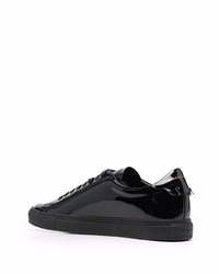 schwarze Leder niedrige Sneakers von Givenchy