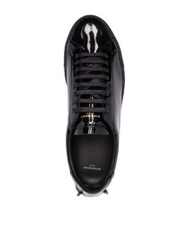 schwarze Leder niedrige Sneakers von Givenchy