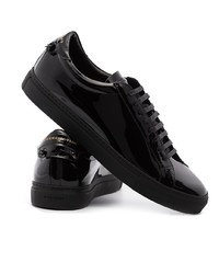 schwarze Leder niedrige Sneakers von Givenchy