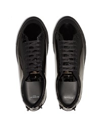 schwarze Leder niedrige Sneakers von Givenchy